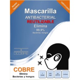 Mascarilla Talla "M" Dcobre...