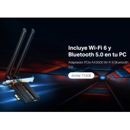 Tarjeta PCIe WIFI 6 AX3000...